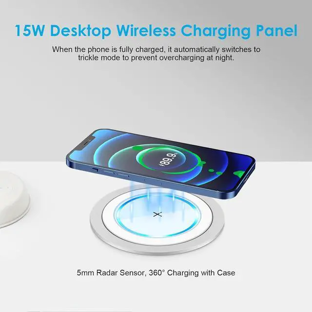 Alt view image 3 of 7 - 4-inch Pop Up Countertop Outlet with 15W Wireless Charger,Max 45W Power Delivery,2 USB-A & 2 USB-C & 12AC Outlets Tamper Resistant 15A, Island Pop Out for Home Office Kitchen