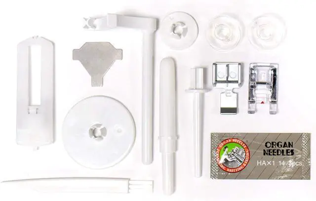 Alt view image 5 of 6 - Sewing Machine, White, W16" x H12" x D 7"