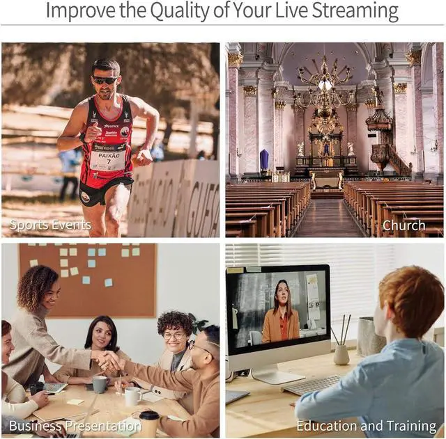 Alt view image 7 of 7 - FEELWORLD LIVEPRO L1 V1 Multi Camera Video Mixer Switcher 2 Inch LCD Display 4 x HDMI Inputs USB 3.0 Output Format Real Time Production Live Streaming Lightweight