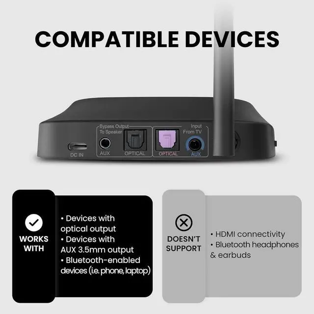 Alt view image 3 of 7 - Quartet 2 - Wireless Group Listening Headphones & Transmitter Set for Parties, Silent Discos, Church, TV - Multiple Rechargeable Headphones with Low Latency & Clear Sound