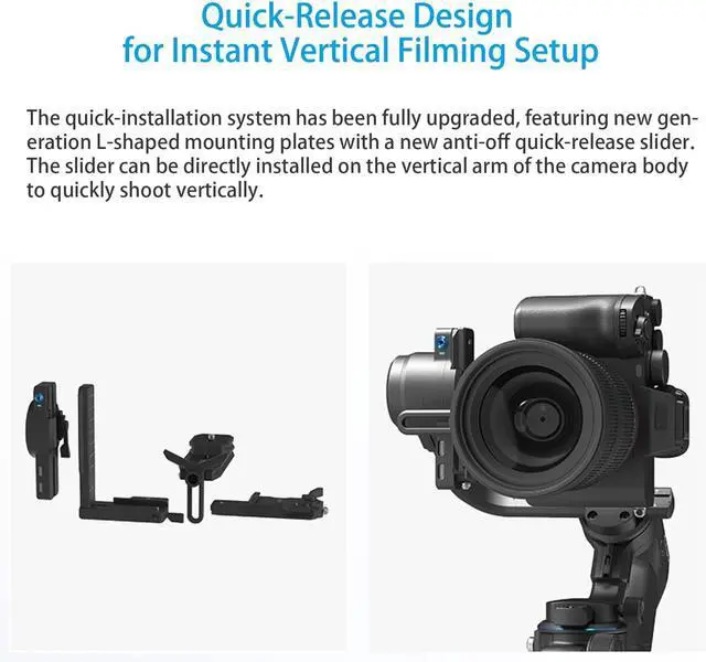 Alt view image 4 of 7 - SCORP 2 Gimbal Stabilizer for DSLR and Mirrorless Camera, Integrated Al Tracking Sensor, 3-Axis Camera Stabilizer for Sony Canon Panasonic Nikon, 2.5kg Payload Touch Screen Vertical Shooting