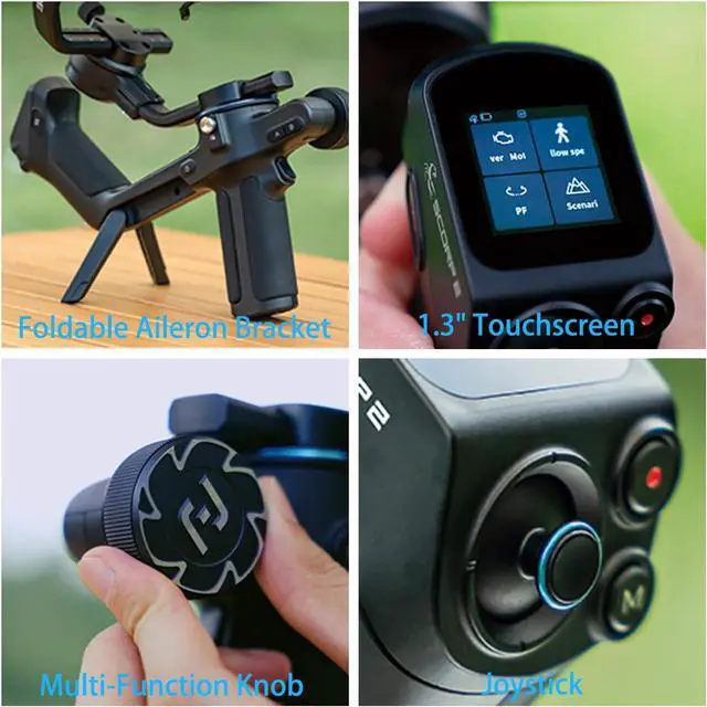 Alt view image 5 of 7 - SCORP 2 Gimbal Stabilizer for DSLR and Mirrorless Camera, Integrated Al Tracking Sensor, 3-Axis Camera Stabilizer for Sony Canon Panasonic Nikon, 2.5kg Payload Touch Screen Vertical Shooting