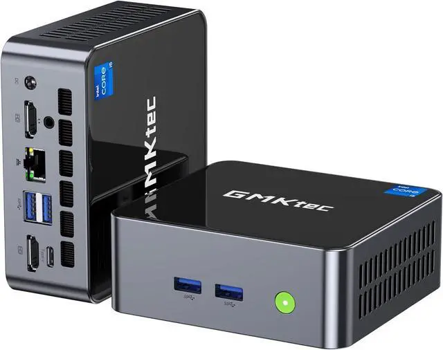Main image of Mini PC  i5-12450H(Turbo 4.4 GHz) 32GB DDR4 1TB M.2 NVMe SSD Mini Computers, USB 3.2, Type-C/WiFi 6, BT5.2, RJ45 2.5G/ 4K Triple Display Desktop PC