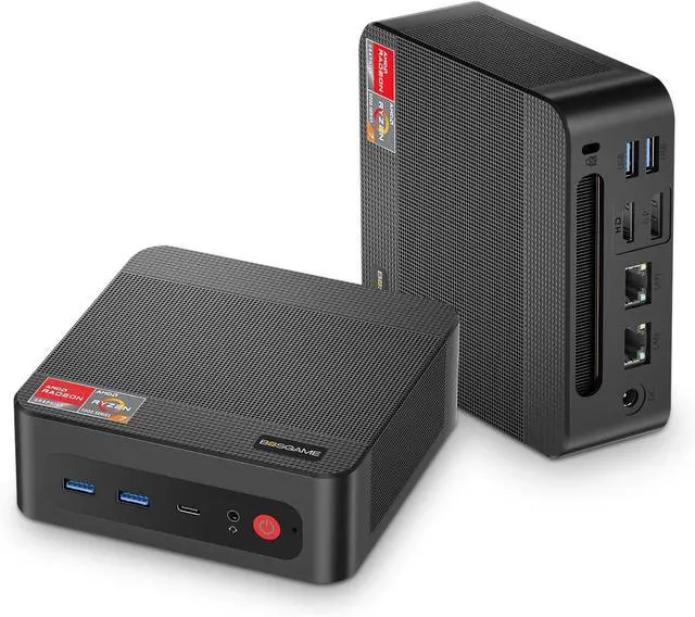 Main image of P4 Light Gaming Mini PC Ryzen 7 5700U 32GB RAM 1TB SSD 11 Pro Triple 4K 60HZ Displays Desktop Computers, Support PS3 Emulator Micro PC, HDMI+DP+Type-C, WiFi 6E, BT5.2, Dual 2.5GbE LAN
