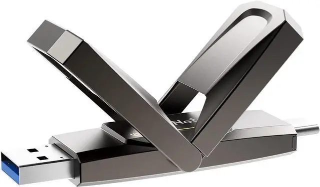 Alt view image 2 of 7 - 512GB Portable External USB Solid State Drive Type-c and USB 3.2 Dual Interface, up to 400MB/s for Data Storage, Expansion of Storage for Ps/Videos/Music/les, US5