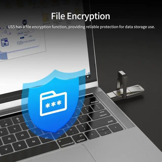 Alt view image 5 of 7 - 512GB Portable External USB Solid State Drive Type-c and USB 3.2 Dual Interface, up to 400MB/s for Data Storage, Expansion of Storage for Ps/Videos/Music/les, US5
