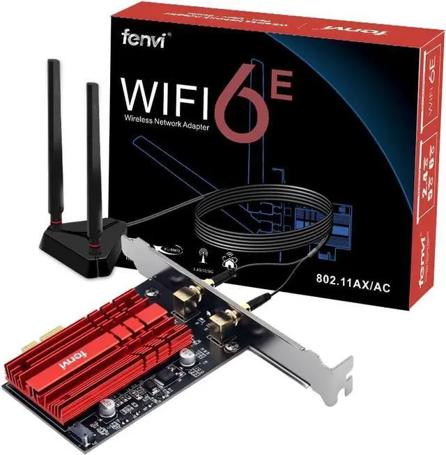 Alt view image 5 of 7 - WiFi 6E AX210 (AXE5400) PCIe WiFi Card for Gaming PC Tri-Band PCIe Wireless Adapter for Desktop with High Speed Extended Pro Base Dual Antennas Bluetooth 5.3(USB Port),MU-MIMO, OFDMA for Win 11/10