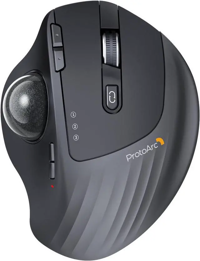 Alt view image 6 of 7 - ProtoArc EK04 N Ergonomic Number Pad and EM01 NL Trackball Mouse