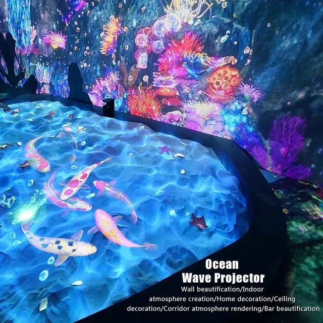 Alt view image 5 of 7 - Party Lights Starry Sky Projector Ocean Wave Projector 3 in 1, DJ Dicso Ball Home Light with Remote Control, Suitable Parties Night Light Bedroom Home Theater Ceiling Room Decor Magic Corridor