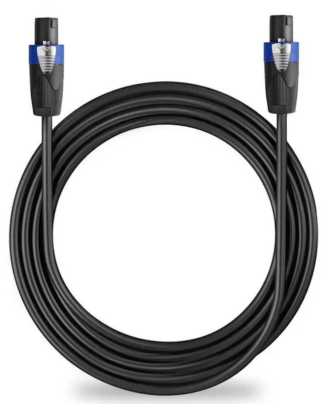 Alt view image 4 of 6 - 100 Feet 12AWG Speakon to Speakon Cable - Heavy Duty 100ft 12 Gauge Speaker Wire Cord with Twist Lock for Audio Amplifier - Single