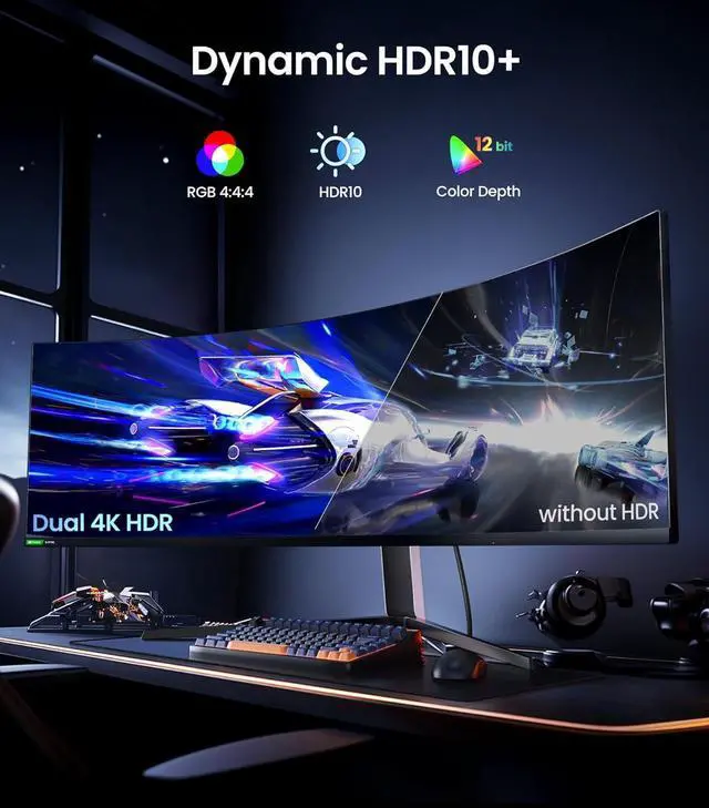 Alt view image 5 of 7 - 54Gbps DisplayPort Cable 2.1 [ Certified] [8K@165Hz 4K@480Hz 360Hz 240Hz] DP 2.1 Cable 16K DP54 HDR DSC 1440P Display Port Cord Compatible G-Sync Gaming Monitor 5090 7900XTX 6.6FT