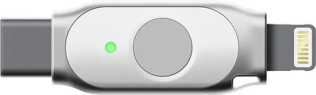 Main image of iePass K44 Dual-Connector iOS USB Security Key - Two Factor Authenticator - USB-C + Lightning - FIDO U2F + FIDO2 + PIV + MFi - Help Prevent Account Takeovers with Multi-Factor Authentication