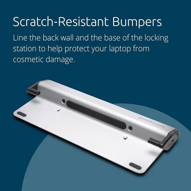 Alt view image 6 of 7 - MacBook and Surface Laptop Locking Station with Keyed Lock Cable, Macbook Locks With 6 Foot Cable, Laptop Security Lock for Macbook Air/Pro, Laptop Locking Cable, K64453WW