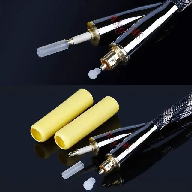 Alt view image 6 of 7 - Mini Toslink to Toslink Optical Digital Audio Cable Nylon 16.4ft/5M