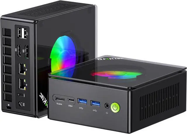 Main image of Mini Computers  Ryzen 9 8945HS (Turbo 5.1GHz) 32GB DDR5 2TB SSD, Gaming PC Oculink, Dual NIC LAN 2.5G, WiFi 6, USB3.2, USB-C 4.0, BT5.2, DP, HDMI, Dual FanNucbox K11