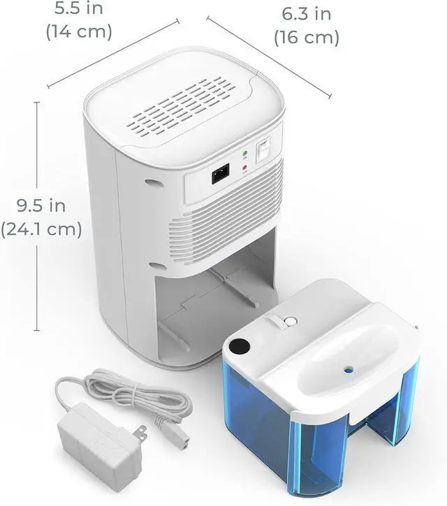 Alt view image 7 of 7 - Pure Enrichment PureDry Mini Dehumidifier - 27oz Compact Water Tank Eliminates 300ml/day of Excess Moisture from Closets, Bathrooms, Boats, Kitchens, and Other Small Rooms and Living Spaces