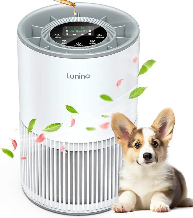 Main image of Air Purifiers for Home Large Room up to 1200ft², LUNINO H13 True HEPA Air Purifier for Bedroom with Fragrance Function, Air Quality Sensor, Sleep Mode, Air Cleaner for Pet Dander, Odor, Dust, Smoke