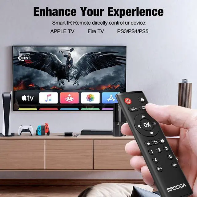 Alt view image 4 of 7 - HDMI Switch 8k 60hz 4K 120hz/HDCP2.3/Multifunctional Remote/iOS App 5 in 1 Out, 2.1 Splitter for Auto Switch on off/eARC/Allm/Vrr/CEC/HDR10+/Dolby Vision. Switcher selector hub Adapter for Multi Port