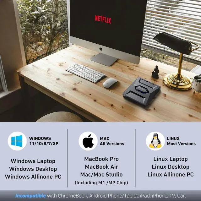 Alt view image 6 of 7 - External Blu Ray Drive,Portable Bluray Player Writer Reader,CD Burner with USB 3.0 typc C Port& SD Card,DVD & CD-ROM +/-RW,External Blu-Ray Drives for PC Laptop Desktop Windows Mac Linux Computer