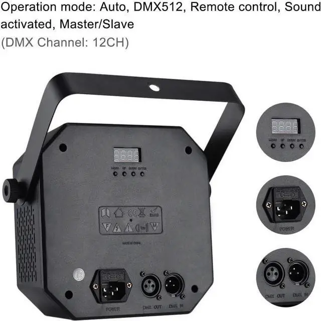 Alt view image 5 of 6 - Stage DJ Lights,  LED Effect Light 5 in 1 with Magic Ball, LED Par Pattern Lights and Strobe/UV, Great for Stage & DJ Lighting, Wedding Church Club Disco Party Lighting