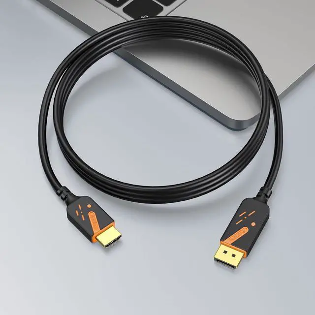 Alt view image 7 of 7 - 4K DisplayPort to HDMI Cables 20-Pack 6FT DP to HDMI Cable Adapter Male to Male Gold-Plated Supports UHD Video and Audio for Computer Monitor HDTV Projector-(Not-Bidirectional)