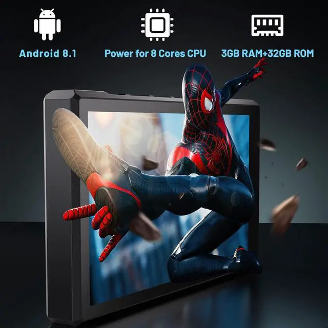 Alt view image 2 of 6 - MP3 Player with Bluetooth and WiFi, Freely App Download, Pre-Installed Spotify, Audible, 5.0'' HD IPS Display, Octa-core, 5000mAh Battery, MP4 Android Music Player Up to 1TB