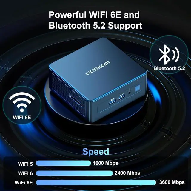 Alt view image 5 of 7 - Mini PC Mini IT13 2025 Edition, 13th Gen  i9-13900HK NUC13 Mini Computers(up to 5.4GHz), 32GB DDR4/2TB M.2 NVMe Gen4*4 SSD Windows 11 Pro Support Wi-Fi 6E/Bluetooth 5.2/USB 4.0/2.5G LAN/8K