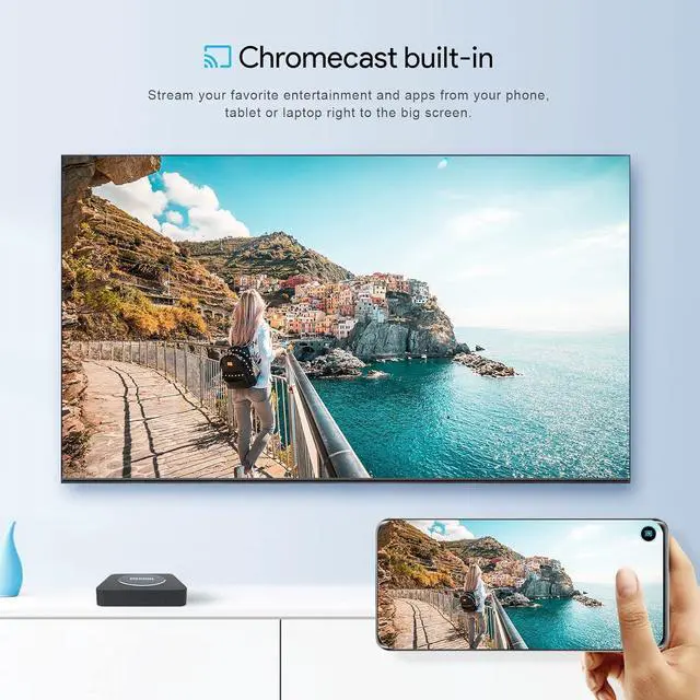 Alt view image 5 of 7 - Android 11.0 TV Box, MECOOL KM2 Plus 2GB 16GB Smart TV Box with Netflix Certified, Google Assistant Dolby Atmos, TV Box 4K Support AV1, 2.4G/5G, Ethernet, WiFi 5, BT 5.0 with Amlogic S905X4 (Black)