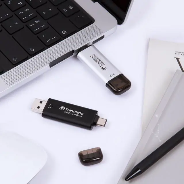 Alt view image 6 of 7 - 1TB External SSD, Up to 1,050MB/s, USB 3.2 Gen 2 Portable SSD, 2-in-1 Type C &Type A, USB Hard Drive for Steam Deck, ROG Ally,  Claw, Windows&Mac, iPhone&iPad, Android, PS5&Xbox, Smart TV