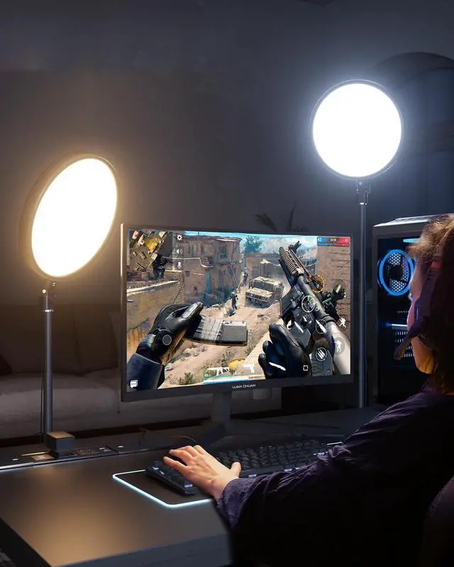 Alt view image 5 of 7 - Large Ring Light with 79" Stand, 6500K Full-Screen Selfie Light Ring with Stand and Phone Holder, Professional Big Ring Light for Live Stream, YouTube, TikTok, Makeup, Video, Barber, Photography