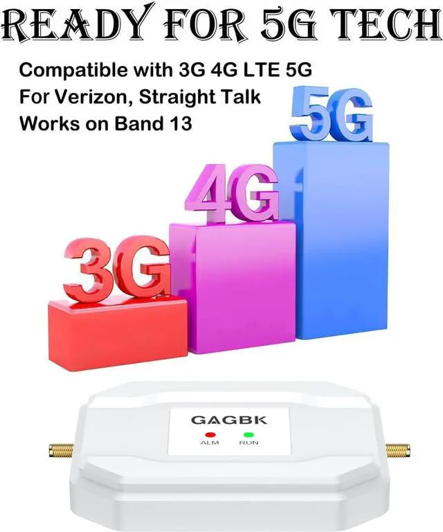 Alt view image 2 of 7 - Latest Verizon Cell Phone Signal Booster Verizon Signal Booster Cell Phone Booster 5G 4G LTE Band 13 Cellular Booster Straight Talk Signal Amplifier Cell Extender Cell Booster for Home