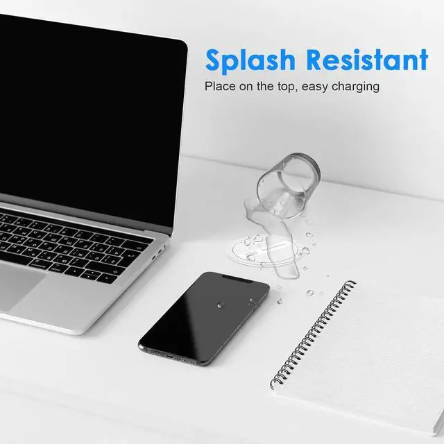 Alt view image 7 of 7 - 3.15" Pop Up Countertop Outlet with 15W Wireless Charger,Max 20W Power Delivery,800J Surge Protection,Pop Up Electrical Outlet with 4 Outlets 4 USB Ports for Home Office(ETL Listed)