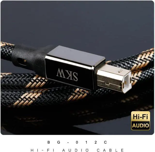 Alt view image 2 of 6 - Audiophiles USB Printer Cable Type C/USB C to USB B High Speed DAC Decoder Cable 6.5ft / 2M