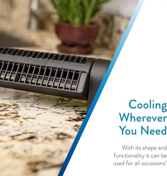 Alt view image 5 of 7 - Treva Body Breeze Fan Rechargeable Personal Fan with Wide Cooling Reach, Multi Speed Adjustable and Portable