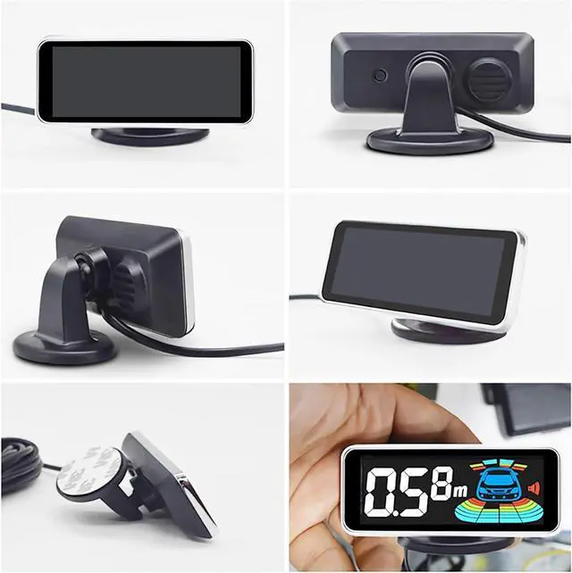 Alt view image 5 of 6 - Car Parking Sensors Kit Reverse Radar parktronic System Auto Electronics Vehicle Backup Assistant Reverse 8 Sensor (Matte Black)