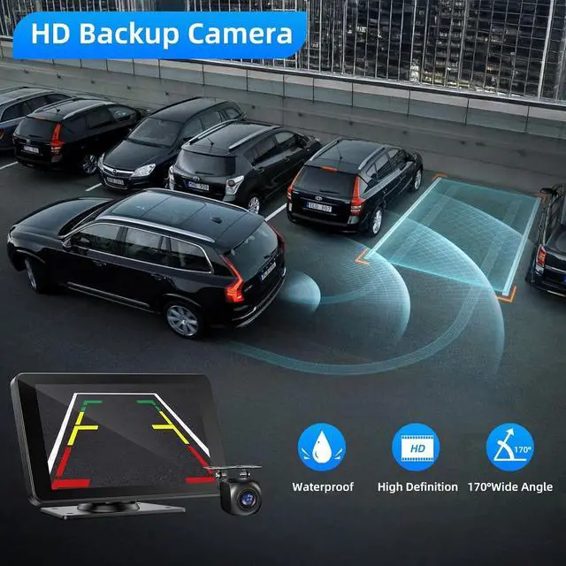 Alt view image 3 of 7 - Wireless  Carplay and Android Auto Screen for Car, 7" HD Portable Touch Screen Car Stereo with Bluetooth, Backup Camera, Navigation, Mirror Link for All Vehicles