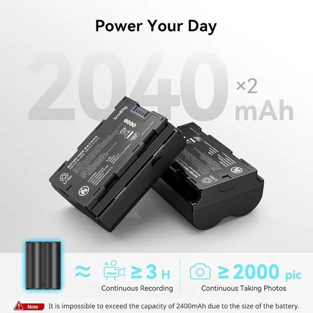 Alt view image 2 of 7 - Replacement Camera Battery Charger Set for Fujifilm NP-W235, Double Slot Battery Charger for Fujifilm X-T5, X-T4, VG-XT4, X-S20, GFX50S II, GFX100S, X-H2, X-H2S