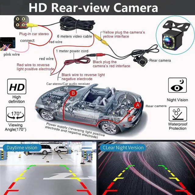 Alt view image 5 of 6 - Double Din Car Stereo Compatible with  CarPlay and Android Auto - 7inch HD Touchscreen Car Audio Receivers with Bluetooth, Mirror Link, Backup Camera, SWC/USB/AUX/TF/Subwoofer, FM Car Radio