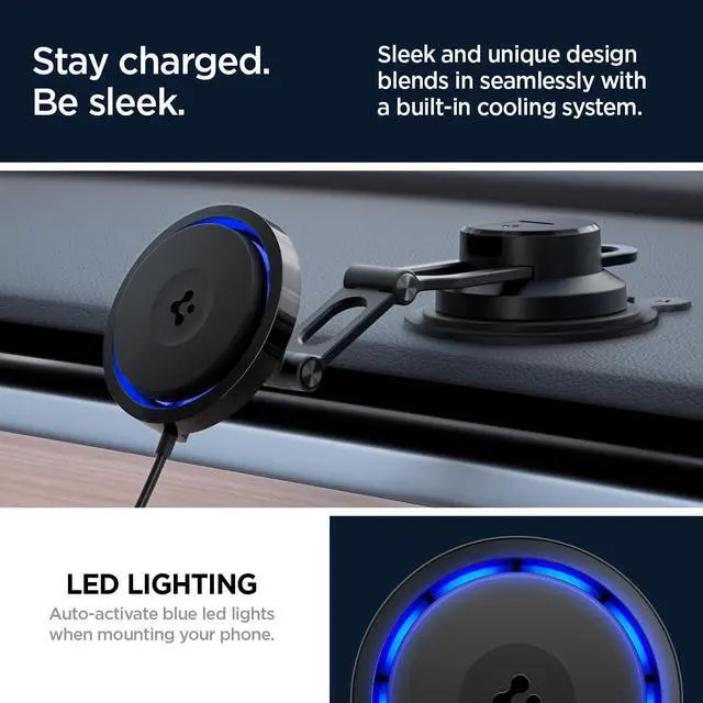 Alt view image 7 of 7 - OneTap Pro 3 Cryomax (Fast Charging with Ultra-Quiet Noiseless Cooling) Wireless MagSafe Car Mount Charger Dashboard Designed for iPhone 16 Pro Max, 16 Pro, 16 Plus, 15, 14, 13, & 12 Series