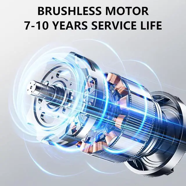 Alt view image 3 of 7 - Handheld Vacuum,Car Vacuum Cleaner,4-in-1 20000PA High Power Portable Rechargeable Vacuum Cleaner with Brushless Motor, Small Handheld Vacuum & Air Blower & Pump-Black