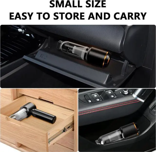 Alt view image 6 of 7 - Handheld Vacuum,Car Vacuum Cleaner,4-in-1 20000PA High Power Portable Rechargeable Vacuum Cleaner with Brushless Motor, Small Handheld Vacuum & Air Blower & Pump-Black