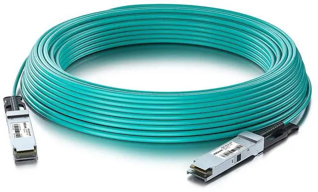 Main image of 40G QSFP+ AOC Cable - 40GBASE Ethernet Active Optical Cable, QDR, MMF for Cisco QSFP-H40G-AOC10M, Supermicro CBL-QSFP+AOC-10M and Open Switch, 10-Meter