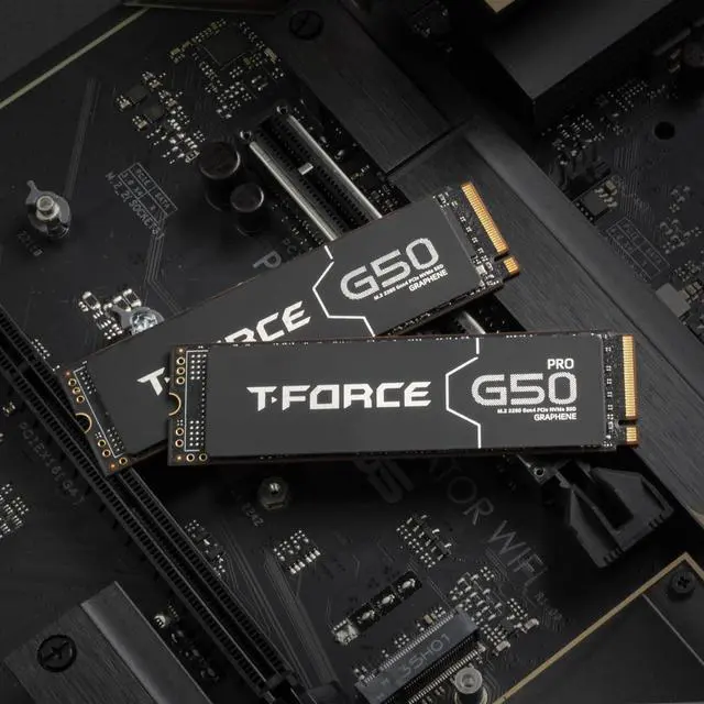 Alt view image 3 of 7 - T-Force G50 1TB SLC Caching 3D TLC NAND NVMe InnoGrit PCIe Gen4x4 M.2 2280 Gaming SSD with Ultra-Thin Graphene Heat Spreader Works with PS5 Read/Write 5000/4800 MB/s TM8FFE001T0C129