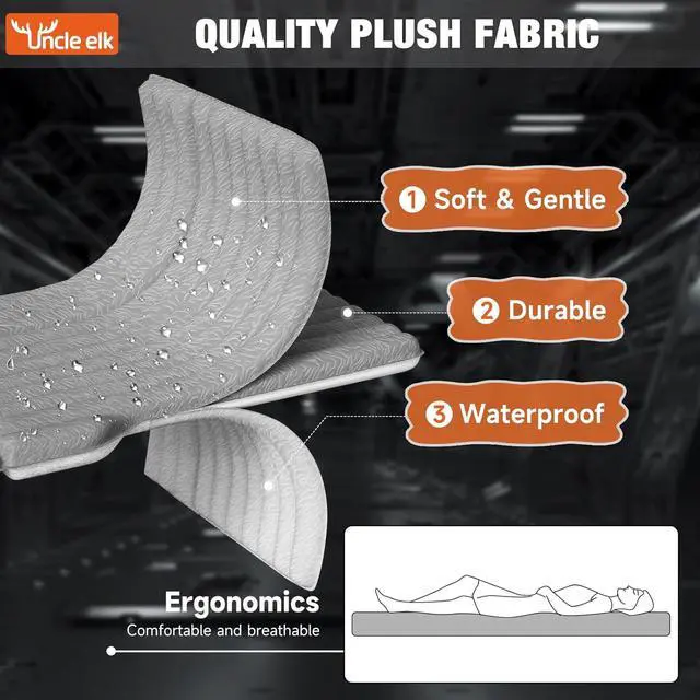 Alt view image 5 of 7 - Inflatable Car Air Mattress for Camping, Flocking Car Bed with Air Pump & 2 Pillows, Portable Sleeping Pad Mattress for Home Car Travel Camping Grey