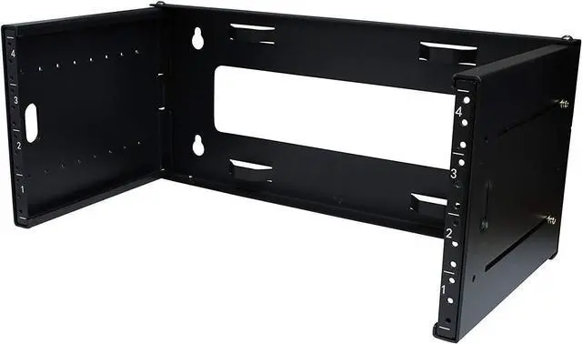 Alt view image 2 of 5 - Vision 6U Patch Panel Bracket Wall Mount Rack for 19 Networking Equipment, Expandable Depth 9.5 to 15.5, Rack Mount, 60lbs Capacity, Perfect for Servers, Sound & Security Equipment! (4U)