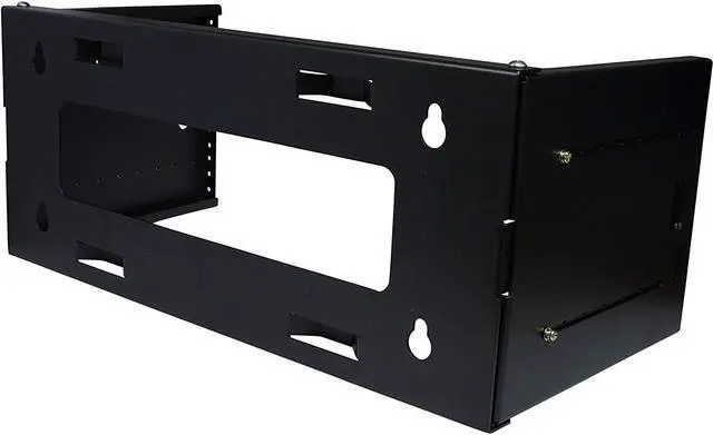 Alt view image 3 of 5 - Vision 6U Patch Panel Bracket Wall Mount Rack for 19 Networking Equipment, Expandable Depth 9.5 to 15.5, Rack Mount, 60lbs Capacity, Perfect for Servers, Sound & Security Equipment! (4U)