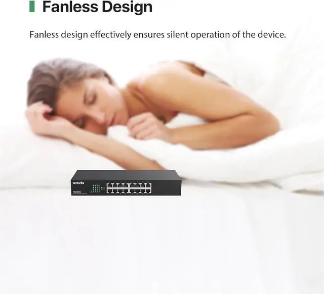 Alt view image 7 of 7 - TEG1016D, Unmanaged 16 Port Gigabit Switch, Rackmount Ethernet Switch, Plug & Play, Fanless & Metal Design Network Switch, Limited Lifetime Protection