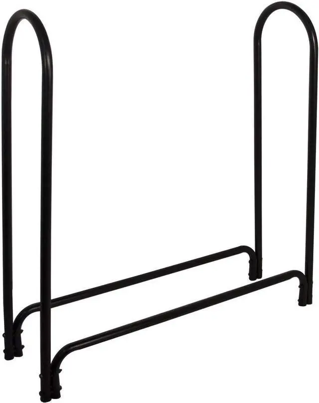 Main image of 15203 Deluxe Outdoor Log Rack, Black, 4-Feet, Log Rack Only
