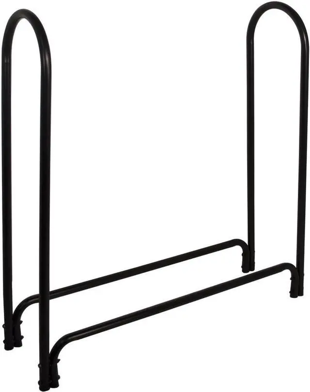 Alt view image 2 of 6 - 15203 Deluxe Outdoor Log Rack, Black, 4-Feet, Log Rack Only