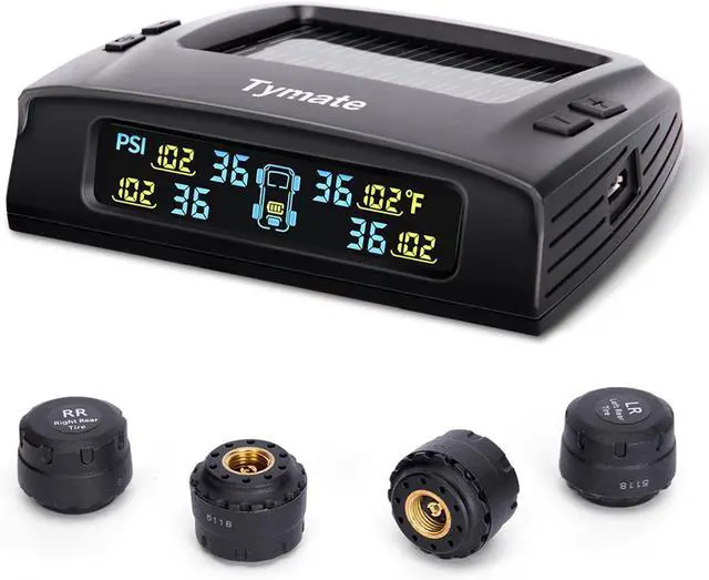 Main image of RV Tire Pressure Monitoring System, Tire Pressure Monitor System with Solar Charge, Trailer TPMS with 4 Sensors & 5 Alarm Modes, M7-3 TPMS - 2024 Updated w/Color LCD Display, 0-87PSI for RV
